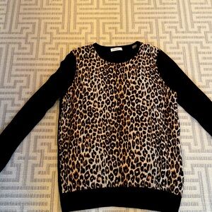 Silk leopard sweater